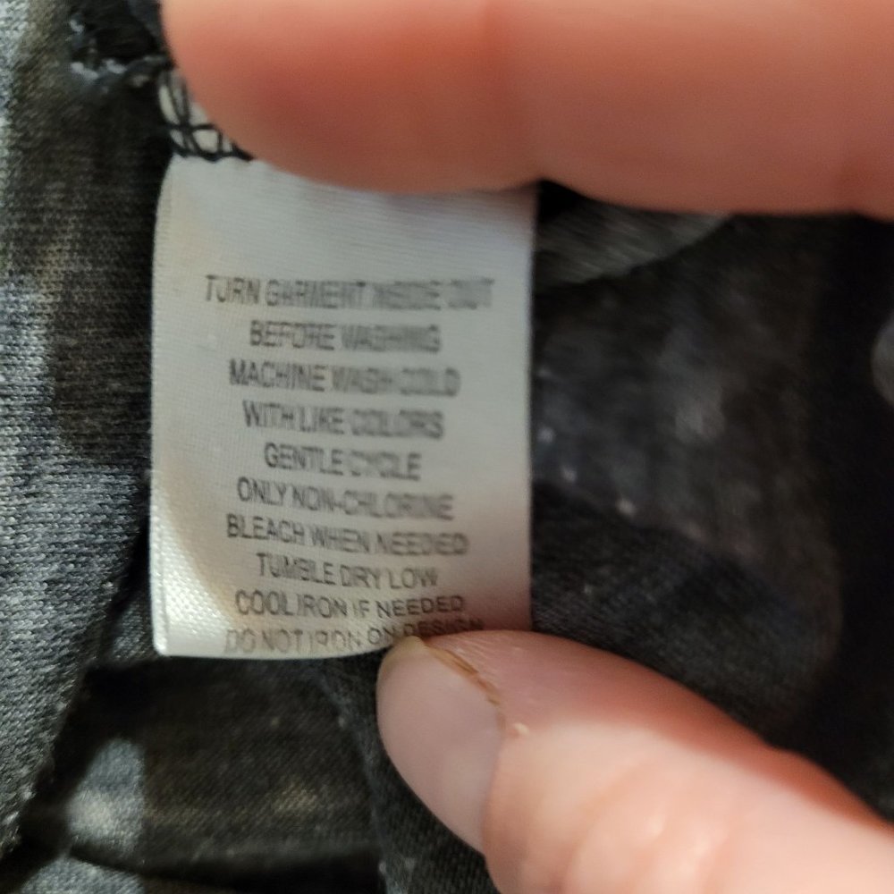 DIsney Women's Size Medium Distressed Mickey Mouse Graphic Print T-Shirt Grey - Picture 7 of 7